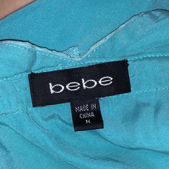 Bebe Open-Back Silk Fairy Halter Dress - Picture 8 of 8